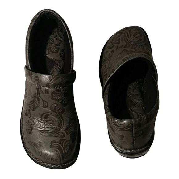 BOC The Peggy Clog Leather Tooled Floral Slip Resistant Comfort Mule US 6 - Picture 7 of 8